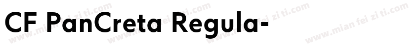 CF PanCreta Regula字体转换